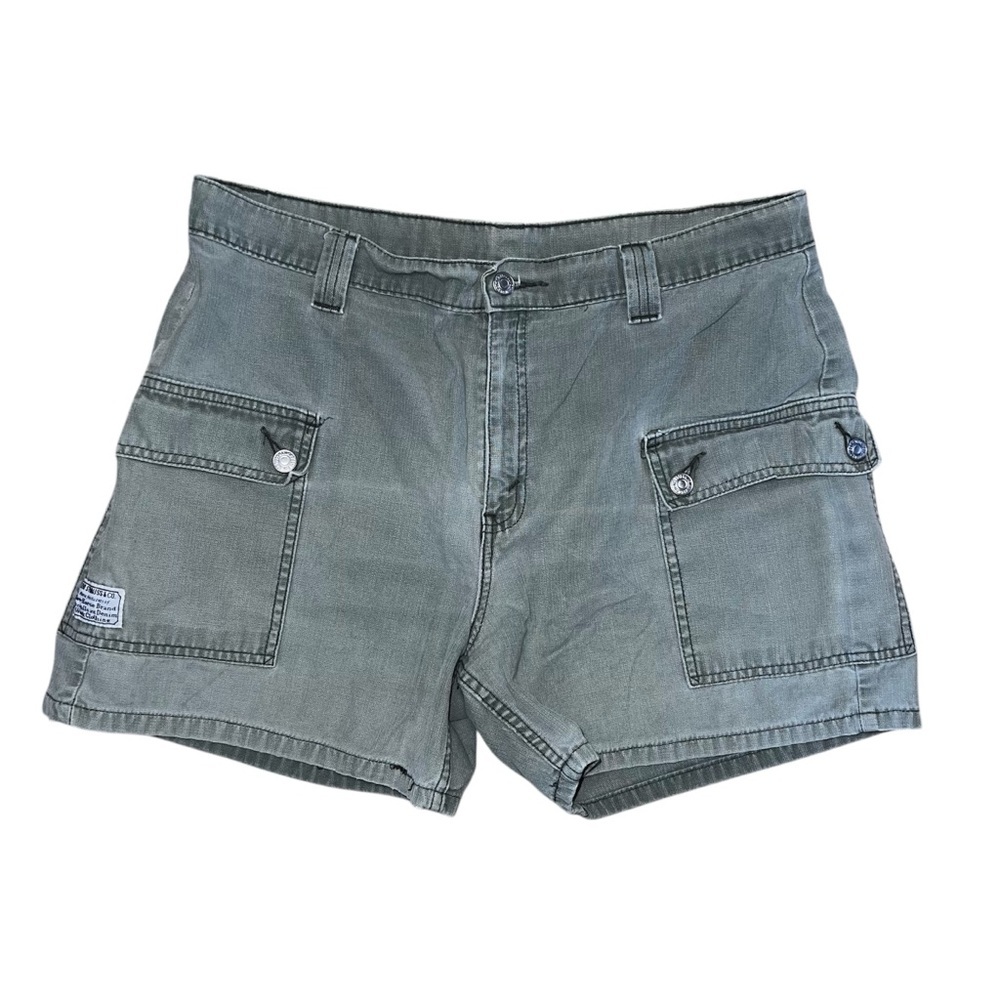Levi’s Vintage Jean Shorts Green Cotton Size 16